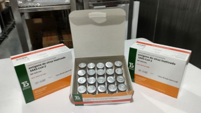Mais 30.400 doses de Coronavac chegam a Minas Gerais