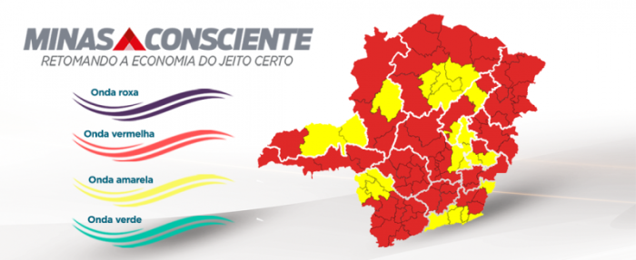 Macrorregião Norte regride e Estado têm 11 das 14 regiões na onda vermelha do Minas Consciente