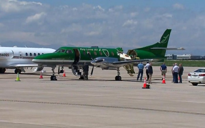 Acidente aéreo não causou morte e nem deixou feridos - (Foto: Reprodução/CBS News)