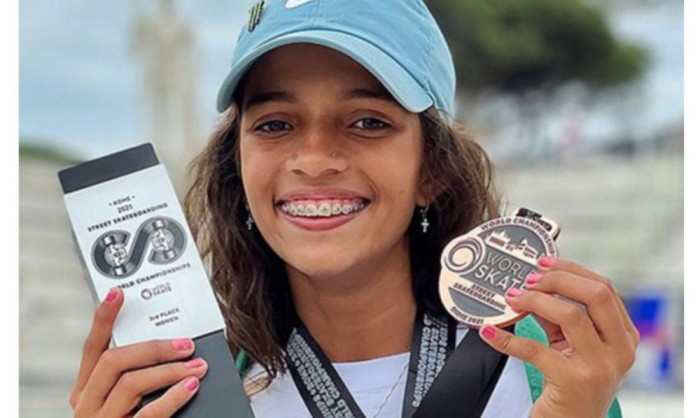 Skate: Rayssa Leal, de 13 anos, fatura bronze no Mundial de Street