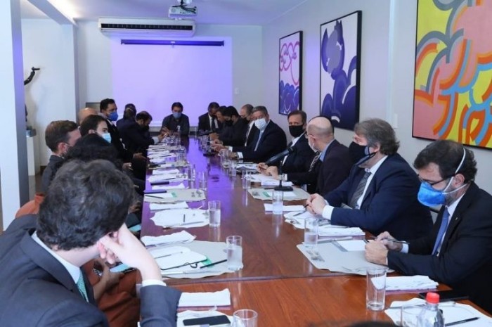 Reunião de líderes na residência oficial do presidente da Câmara - (Foto: Câmara dos Deputados)