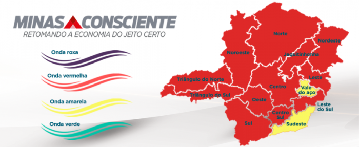 Triângulo do Norte regride e Sudeste avança de fase no Minas Consciente