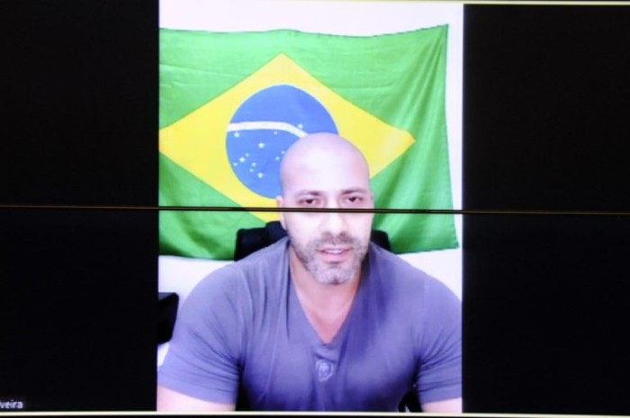 Daniel Silveira em reunião do Conselho de Ética no dia 6 de maio - (Foto: Gustavo Sales/Câmara dos Deputados)