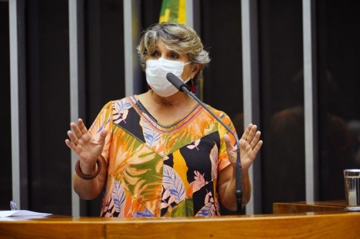 Kokay ressalta que a proposta não aumenta gastos - (Foto: Pablo Valadares/Câmara dos Deputados)