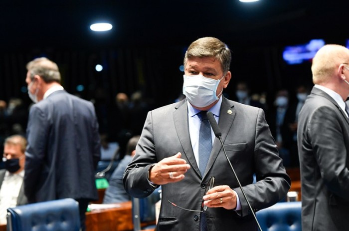 O senador Carlos Viana (PSD-MG) foi o relator da indicação de Guilherme Santana Lopes Gomes para a ANM - Leopoldo Silva/Agência Senado
