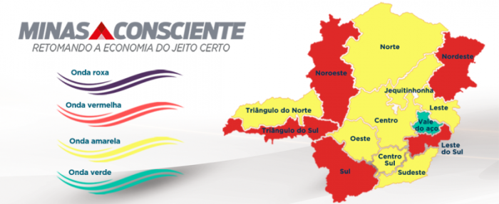 Vale do Aço vai para a onda verde e outras sete macrorregiões avançam para a amarela