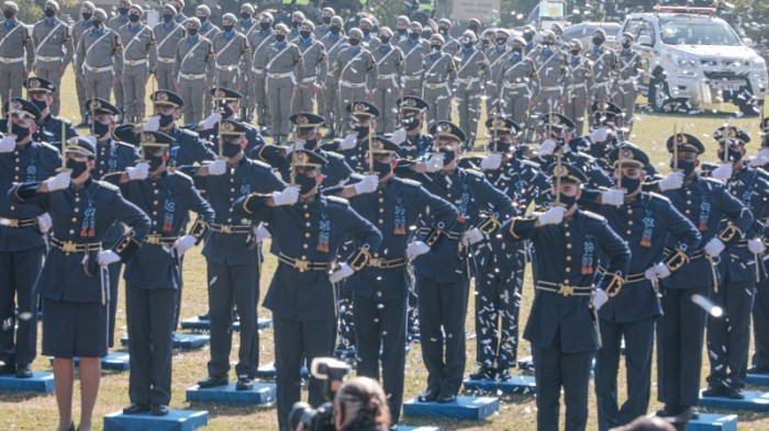 Dos 146 alunos-oficiais, 118 são homens e 28, mulheres; entre os cadetes, 56 já eram militares da BM e cinco, do CBMRS - Foto: Itamar Aguiar / Palácio Piratini
