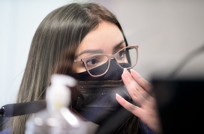 Emunuela Medrades negou irregularidades no contrato da vacina indiada Covaxin - Pedro França/Agência Senado