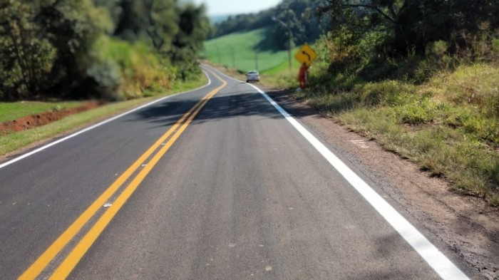 Intervenções resultaram em melhorias nos 2,83 quilômetros que ligam as instituições à BR-386 - Foto: Divulgação Daer