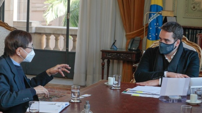 Tang disse que a CCIBC tem interesse em estreitar os laços entre Rio Grande do Sul e China - Foto: Itamar Aguiar / Palácio Piratini