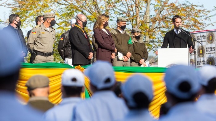 Leite destacou que o HBM presta serviço de excelência às forças de segurança e aos demais servidores cobertos pelo IPE Saúde - Foto: Gustavo Mansur/ Palácio Piratini