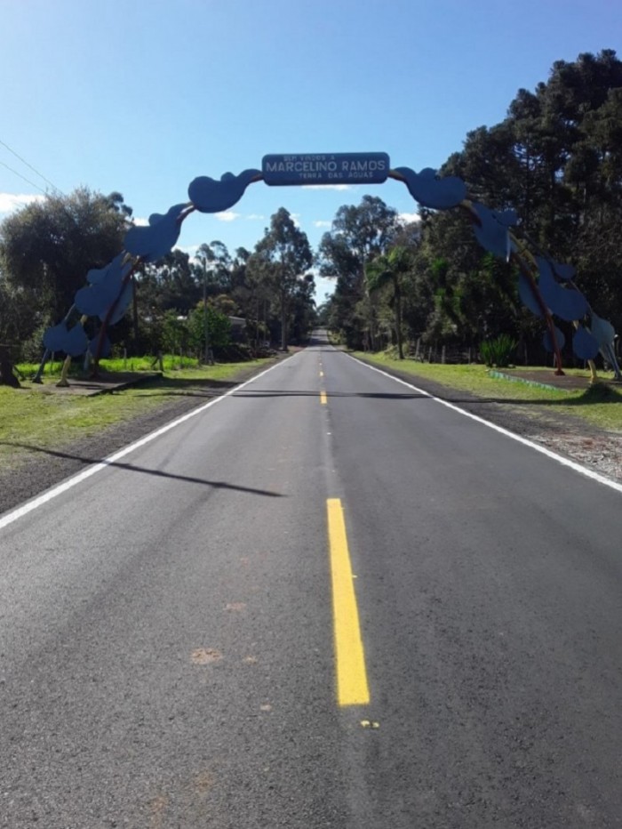 Turistas que se deslocam para Marcelino Ramos podem usufruir de uma rodovia em excelentes condições de trafegabilidade - Foto: Divulgação Daer