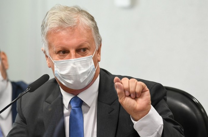 Airton Cascavel, durante depoimento à CPI - Jefferson Rudy/Agência Senado