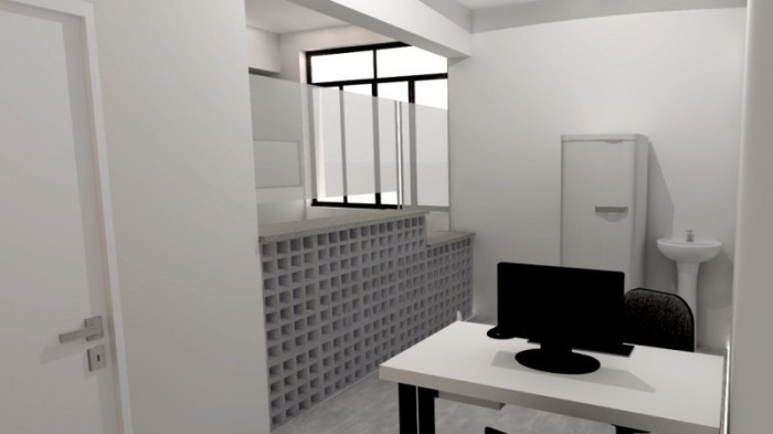 Projeto arquitetônico de como ficará a clínica médica após reforma - Foto: Reprodução