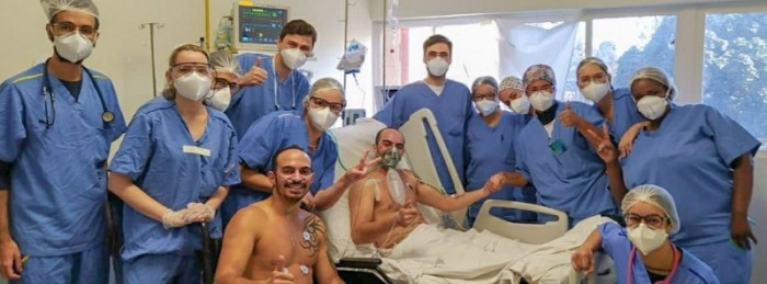 Gêmeos superam a covid-19 depois de longa internação no Hospital Eduardo de Menezes