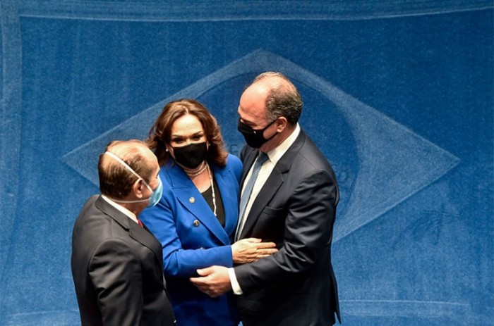 A senadora Eliane Nogueira durante a sessão plenária desta segunda-feira - Leopoldo Silva/Agência Senado