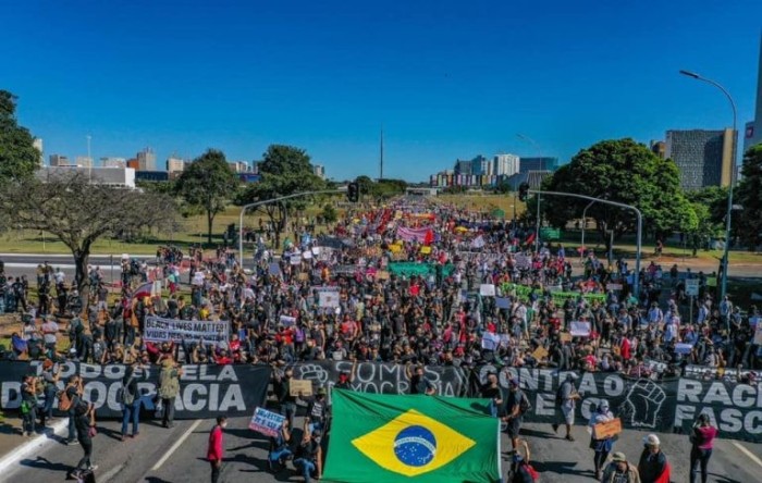 Manifestação pela democracia e contra o racismo em Brasília - (Foto: Ricardo Stuckert/Fotos Públicas)