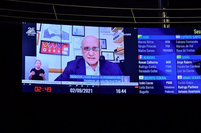 Senador Lasier Martins (Podemos-ES) lembrou que, neste ano, em função da pandemia da covid-19, o evento terá a presença de público limitada - Waldemir Barreto/Agência Senado