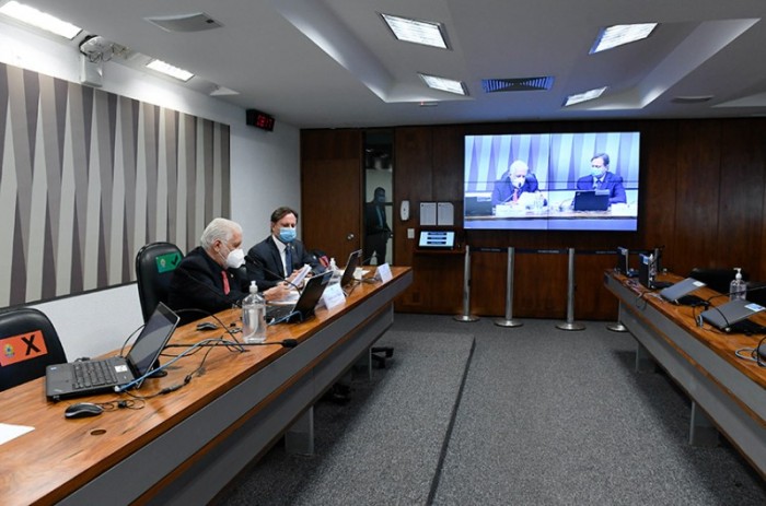 Jaques Wagner e Acir Gurgacz na audiência pública conjunta, nesta quinta - Roque de Sá/Agência Senado