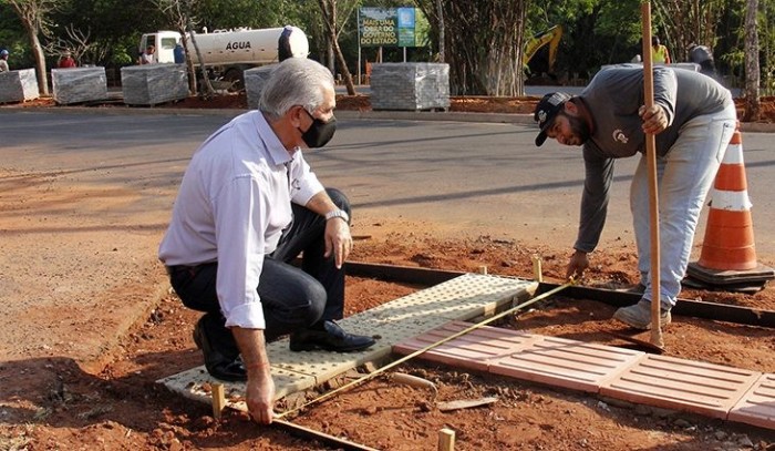 Com trabalhos em pleno vapor, governador vistoria obra de revitalização do Parque dos Poderes