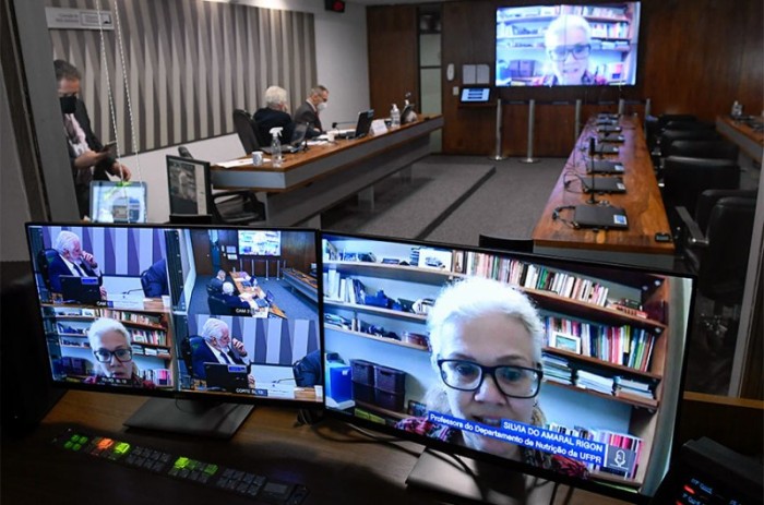 Debate sobre agrotóxicos foi feito por videoconferência; senadores ouviram a análise de especialistas, segundos os quais é preciso vontade política para diminuir a contaminação de alimentos e do meio ambiente - Roque de Sá/Agência Senado