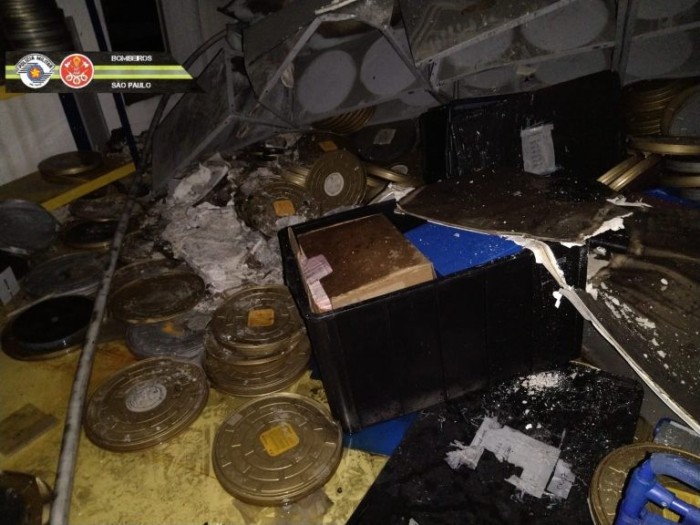 Parte do acervo destruído durante incêndio na Cinemateca - (Foto: Fotos públicas)