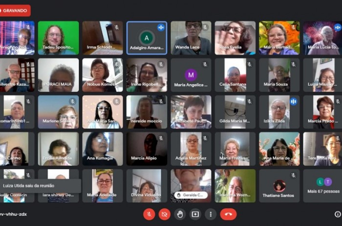 Profissionais que trabalham com visitação no STF, PGR e no TJ-SP fizeram a visita institucional virtual ao Senado, na sexta-feira (10) - Reprodução