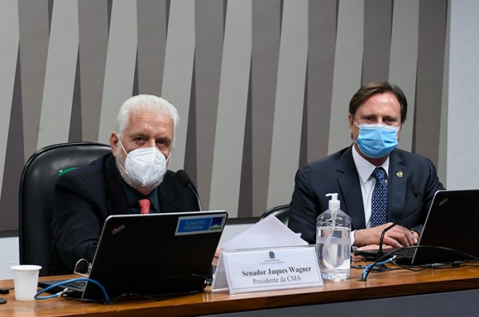 A reunião semipresencial foi requerida pelos senadores Jaques Wagner (PT-BA) e Acir Gurgacz (PDT-RO), presidentes da CMA e da CRA, respectivamente - Roque de Sá/Agência Senado