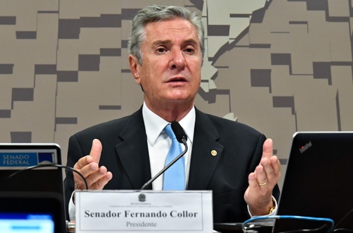 Fernando Collor, ppresidente da Comissão de Desenvolvimento Regional (CDR) do Senado, durante a audiência desta segunda-feira - Waldemir Barreto/Agência Senado