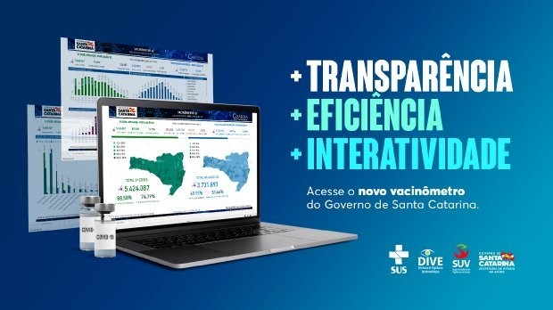  A vacinação contra a Covid-19 segue em ritmo intenso no estado e para acompanhar a evolução desta grande Campanha de Vacinação, o Governo de Santa Catarina lança nesta sexta-feira, 15, o novo vacinômetro. A ferramenta, desenvolvida pela Secretaria de Saú