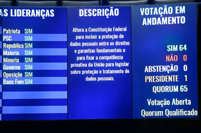 Por acordo entre as lideranças, foram votados os dois turnos na mesma sessão. A PEC vai à promulgação. - Waldemir Barreto/Agência Senado