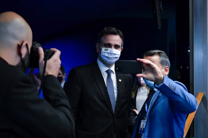 O presidente do Senado, Rodrigo Pacheco, voltou a defender a votação rápida da PEC dos Precatórios - Waldemir Barreto/Agência Senado