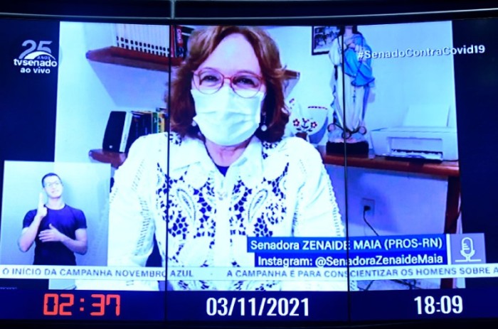 A senadora Zenaide Maia (PROS-RN) afirmou que a revogação dessa lei resolveria o problema da falta de recursos para a implantação do Auxílio Brasil - Jefferson Rudy/Agência Senado