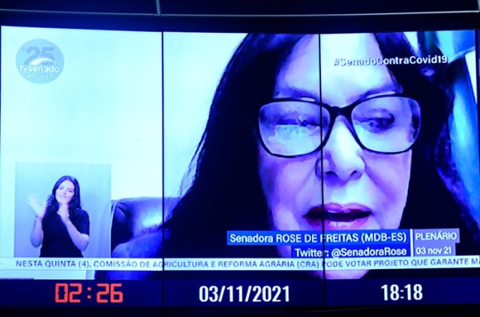 Para a senadora Rose de Freitas (MDB-ES), a PEC vai garantir mais agilidade no julgamento de processos - Jefferson Rudy/Agência Senado