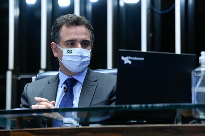 O presidente Rodrigo Pacheco disse esperar que o Senado chegue ao fim do ano com todas as sabatinas realizadas - Jefferson Rudy/Agência Senado