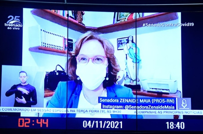 A senadora Zenaide Maia (PROS-RN) ressaltou que o Senado precisa de ações que possam defender as mais de 20 milhões de pessoas que atualmente estão passando fome - Jefferson Rudy/Agência Senado