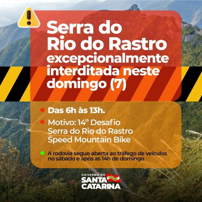 Foto: Reprodução/Secom SC