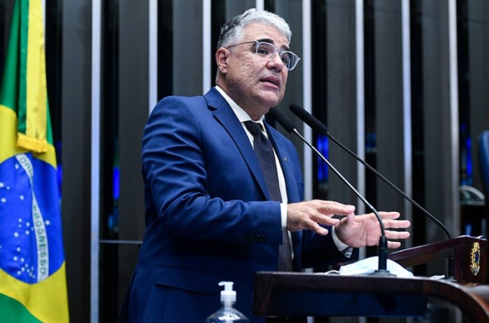 O senador Eduardo Girão (Podemos-CE) destacou a filiação do ex-magistrado e ex-ministro da Justiça, Sérgio Moro, ao Podemos - Marcos Oliveira/Agência Senado