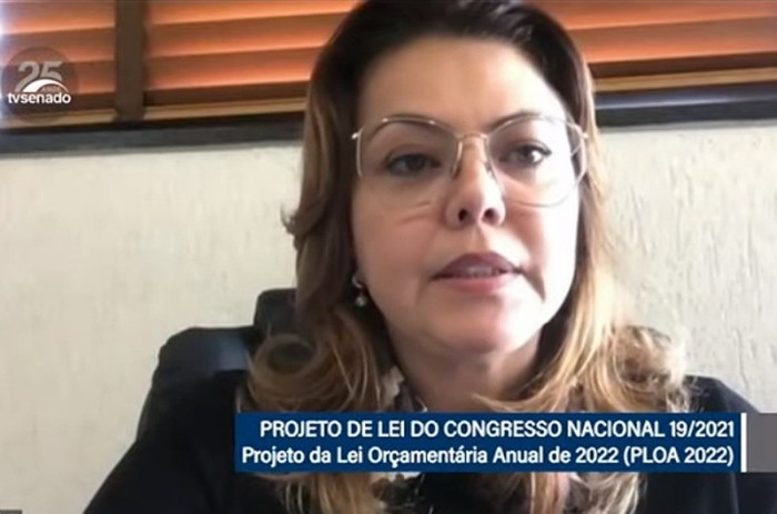 O relatório do Senador Veneziano Vital do Rêgo (MDB/PB) foi lido pela Senadora Leila Barros (Cidadania/DF) - Reprodução TV Senado