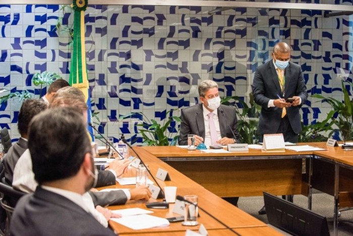 Lira reuniu líderes partidários nesta quinta-feira - (Foto: Zeca Ribeiro/Câmara dos Deputados)