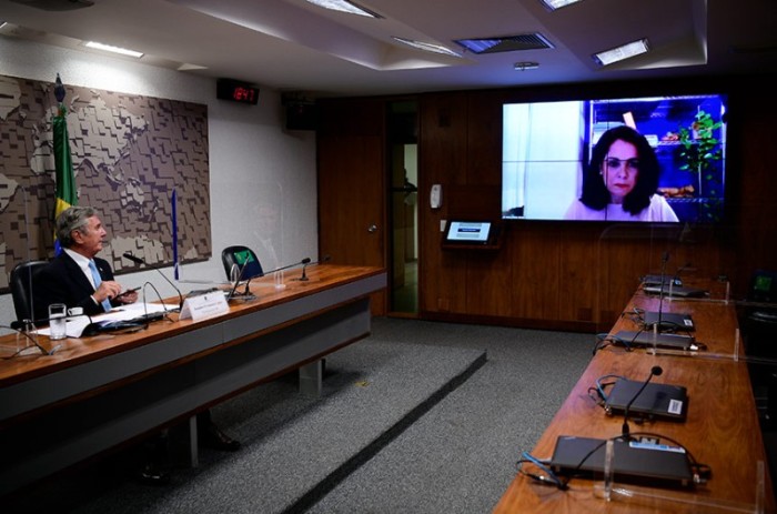 O senador Fernando Collor, presidente da CDR, durante o debate - Pedro França/Agência Senado