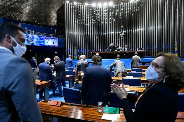 Senadores no Plenário para votação de autoridades em julho, quando também houve esforço concentrado - Marcos Oliveira/Agência Senado