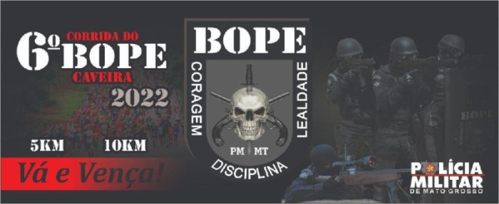 Abertas inscrições para a 6ª Corrida do Bope da Polícia Militar
