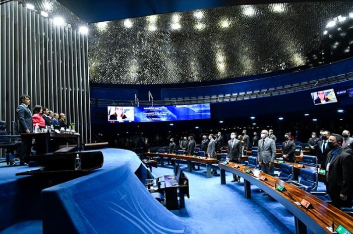 O Plenário do Senado durante as comemorações do Dia Nacional do Delegado de Polícia, nesta sexta - Waldemir Barreto/Agência Senado