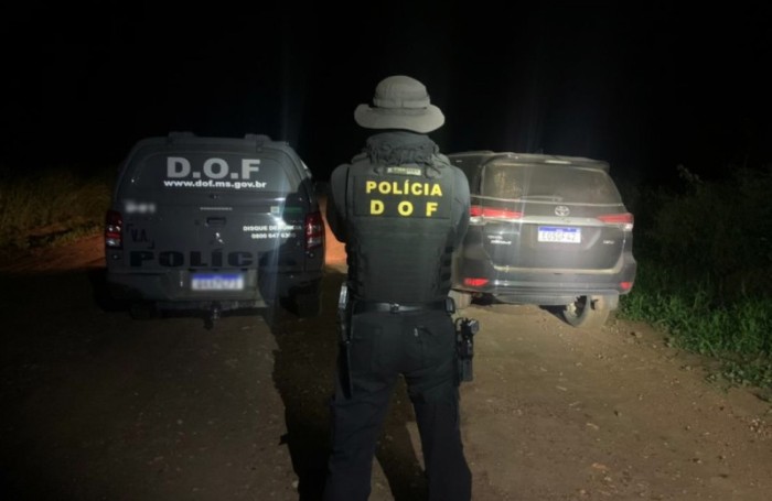 Camionete furtada em São Paulo foi recuperada pelo DOF durante a operação Hórus