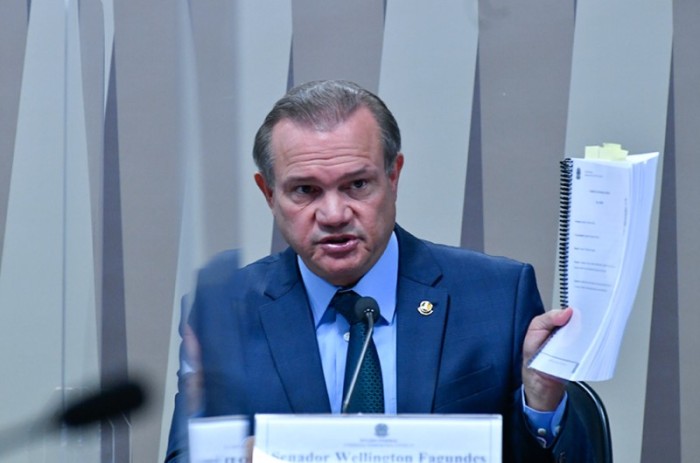 Wellington Fagundes foi o relator da comissão, instalada em março para avaliar a gestão da pandemia - Geraldo Magela/Agência Senado