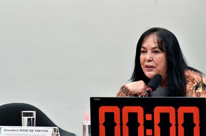 Presidente da CMO, Rose de Freitas suspendeu a reunião do colegiado para que os parlamentares discutam o texto do deputado Dagoberto Nogueira. - Geraldo Magela/Agência Senado