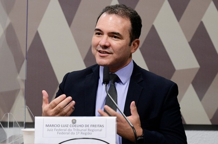 A indicação do juiz federal Marcio Luiz Coelho de Freitas para o CNJ foi aprovada por 64 votos a favor, 5 contrários e 2 abstenções - Pedro França/Agência Senado