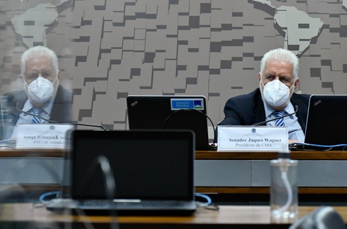 O presidente da CMA, Jaques Wagner, em reunião do colegiado nesta quarta - Geraldo Magela/Agência Senado