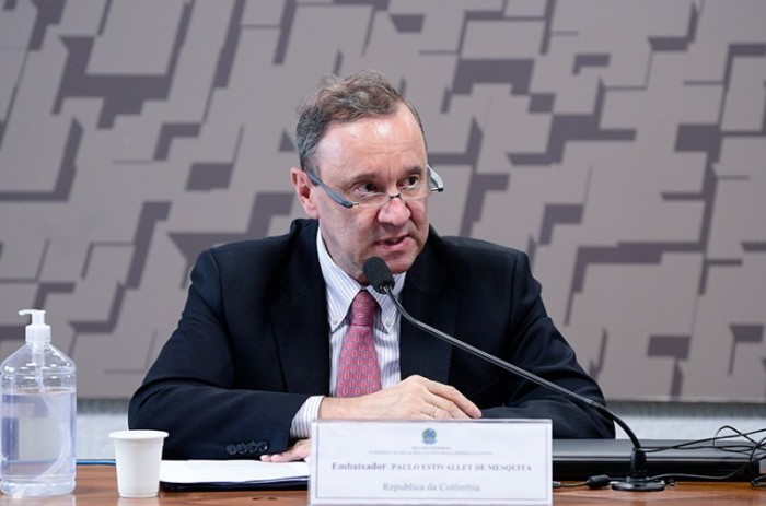 A indicação do diplomata foi aprovada pelo Plenário do Senado com 41 votos a favor, 3 contrários e 1 abstenção - Pedro França/Agência Senado